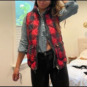 J Crew plaid vest